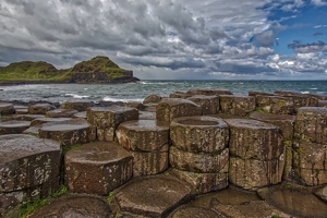 A Wet and Stormy Giant's Causeway - Photo by Ben Skaught