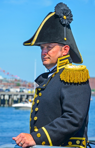 Captain Of Old Ironsides At His Starboard Duty Station - Photo by Louis Arthur Norton