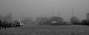 Fishing Village In The Fog - Photo by Bill Latournes