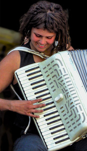 French Quarter accordion player - Photo by David Robbins