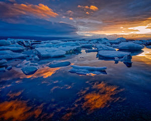 Salon 1st: icebergs and Reflections by John McGarry