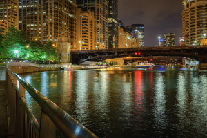 Late on the Chicago River - Photo by Bill Payne