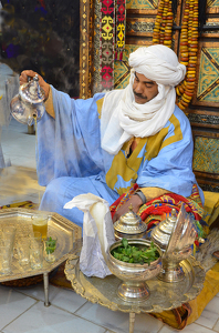 Mint Tea With Sugarloaf In Marrakesh - Photo by Louis Arthur Norton