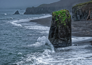 Sea Stack and Breaking Wave - Photo by John McGarry