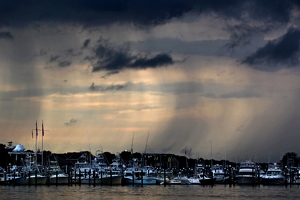 Class A 1st: Storm Clouds Over The Harbor by William Latournes