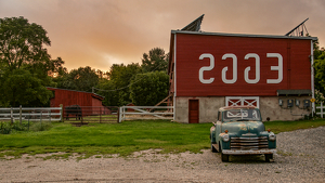 Sunset over Flamig Farm - Photo by Jim Patrina
