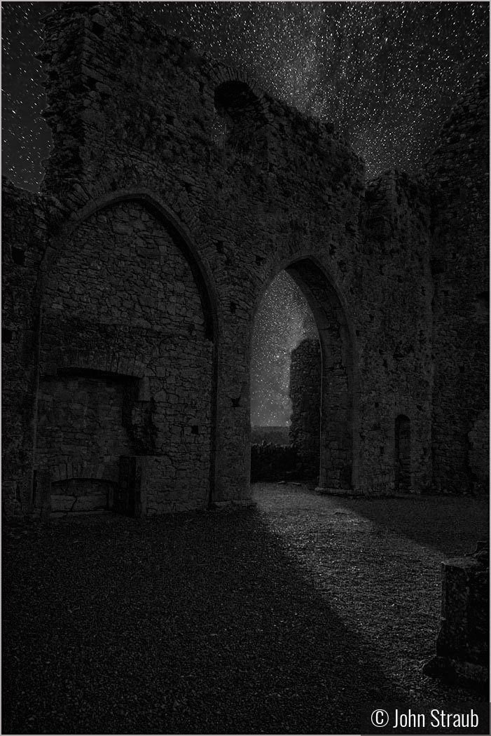 Abbey Ruins in Celestial Light by John Straub