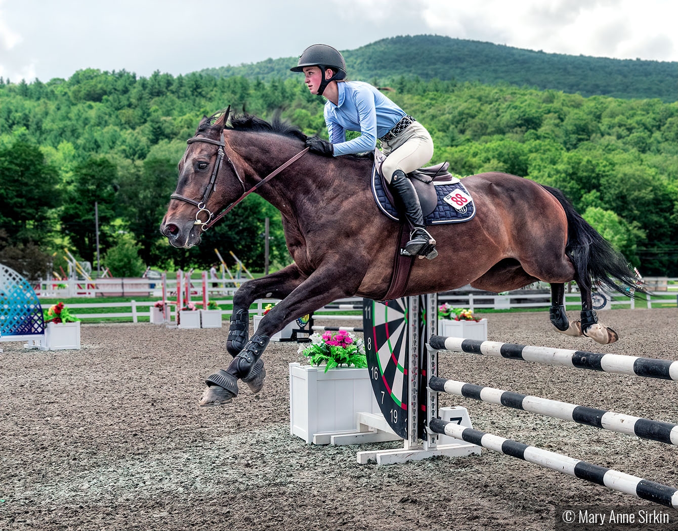 Airborne at the Vermont Classic Horse Show by Mary Anne Sirkin