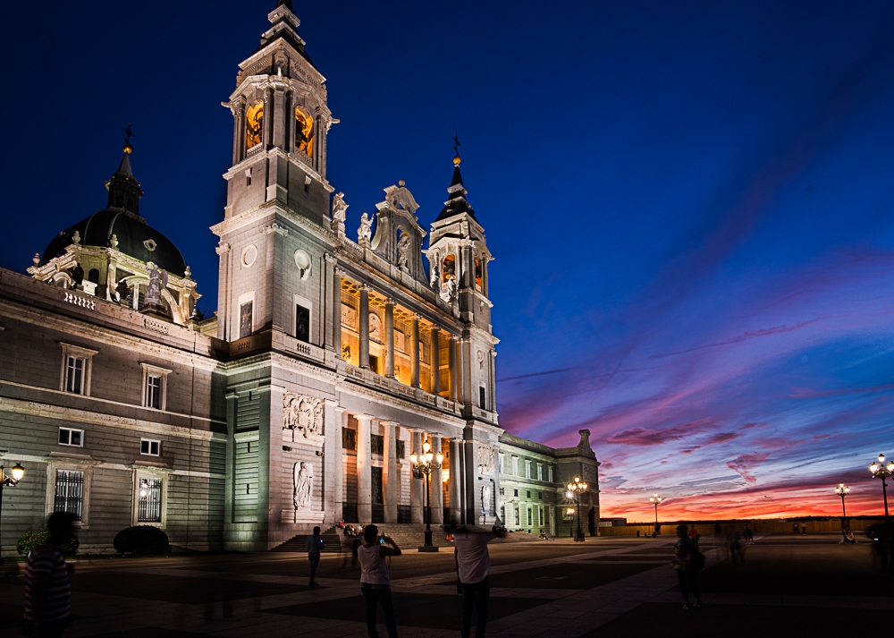 Almudena Cathedral, Madrid Sunset by Peter Rossato