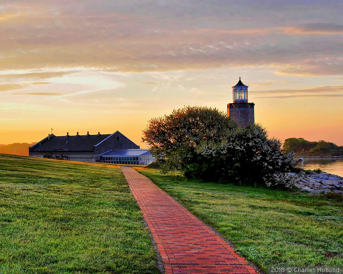 Avery Point Light by Charles Huband