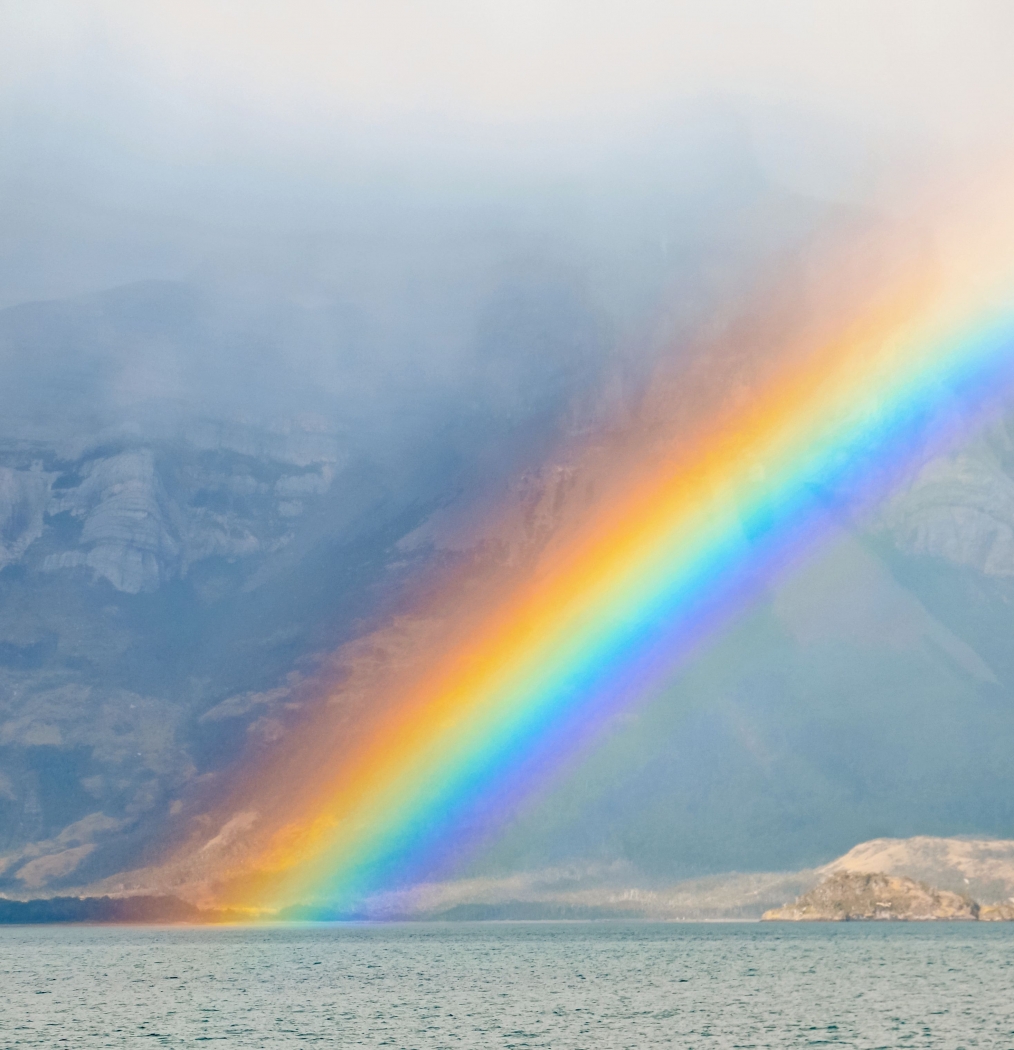 Beagle Passage Rainbow In Patagonia by Louis Arthur Norton
