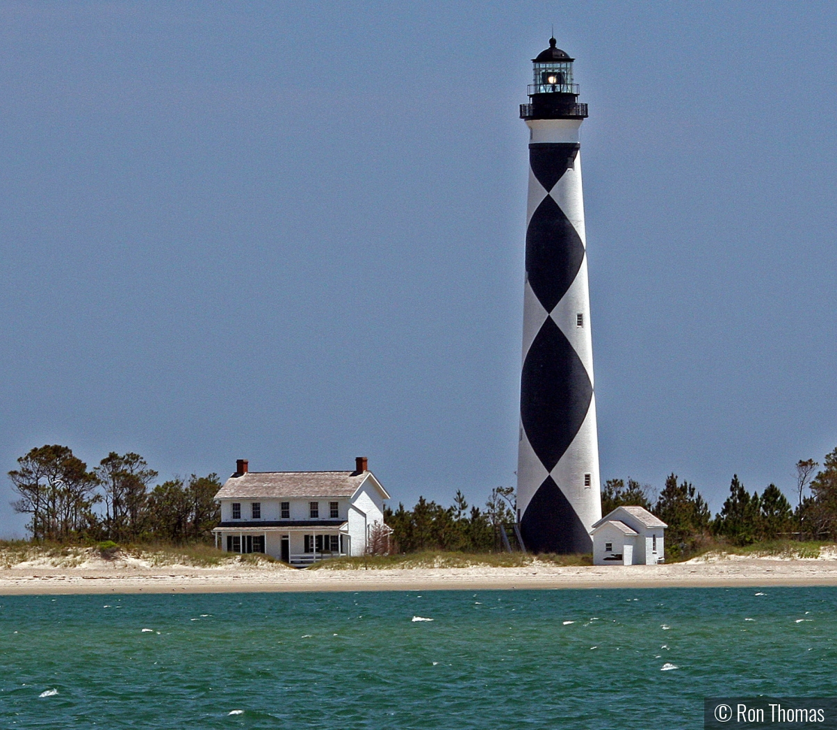 Cape Lookout Light NC by Ron Thomas