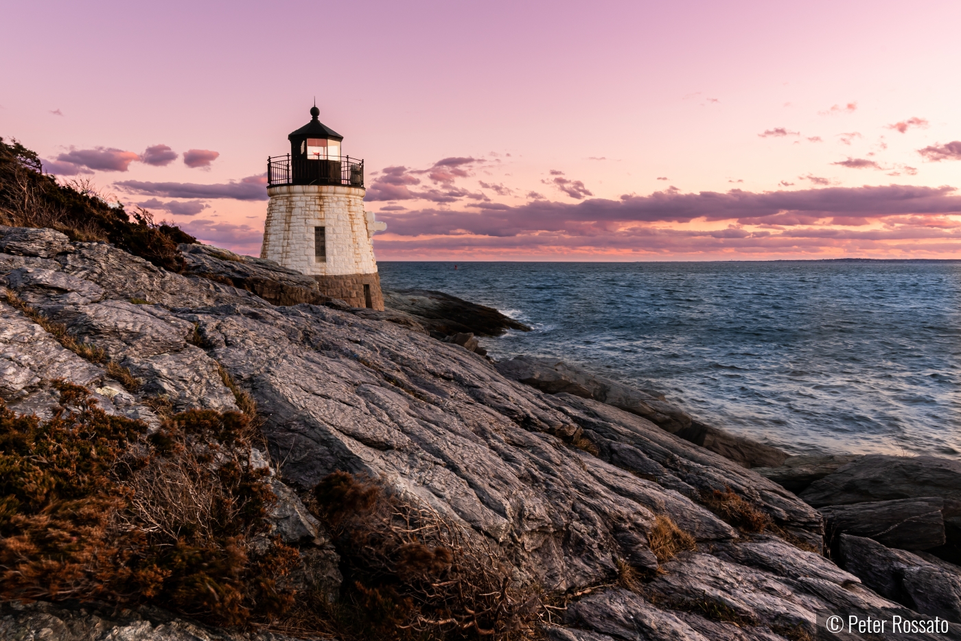 Castle Hill Lighthouse Sunset by Peter Rossato