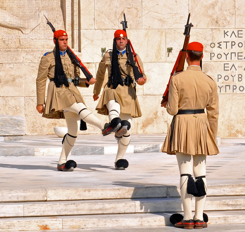 Changing Of The Guard - Tomb Of The Unknown Soldier In Athens by Susan Case