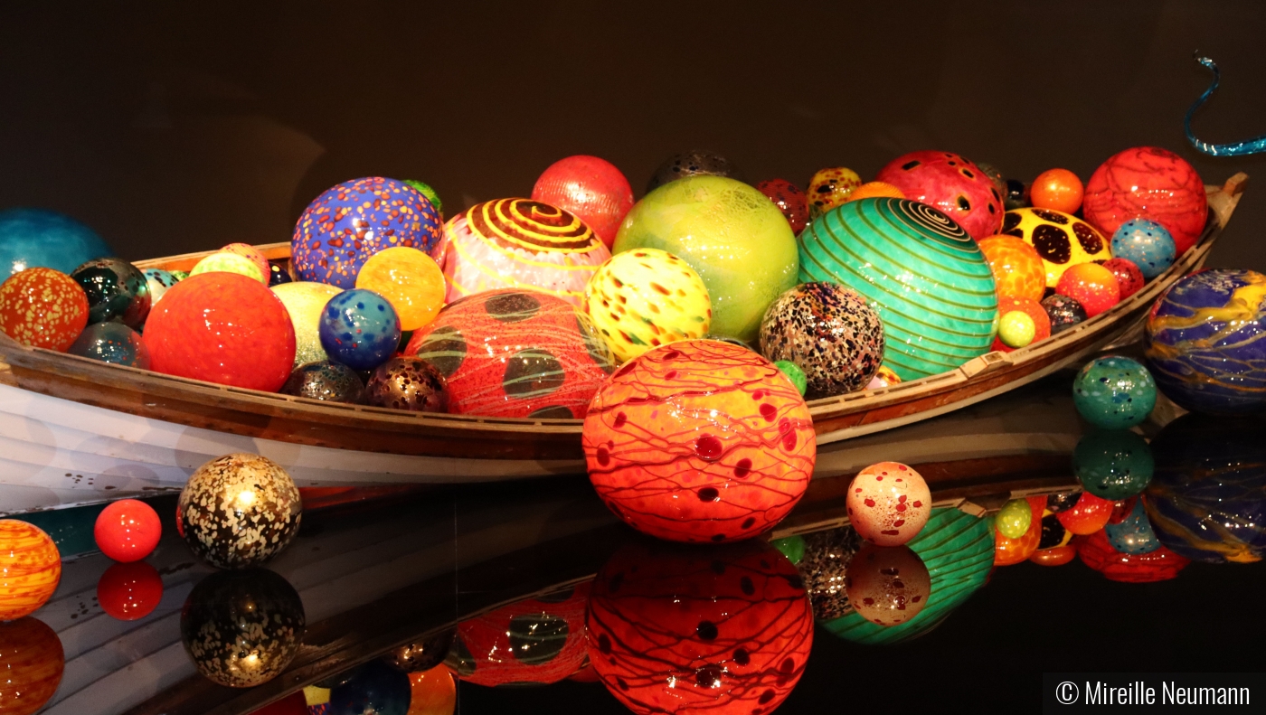 Chihuly Boat with Spheres by Mireille Neumann