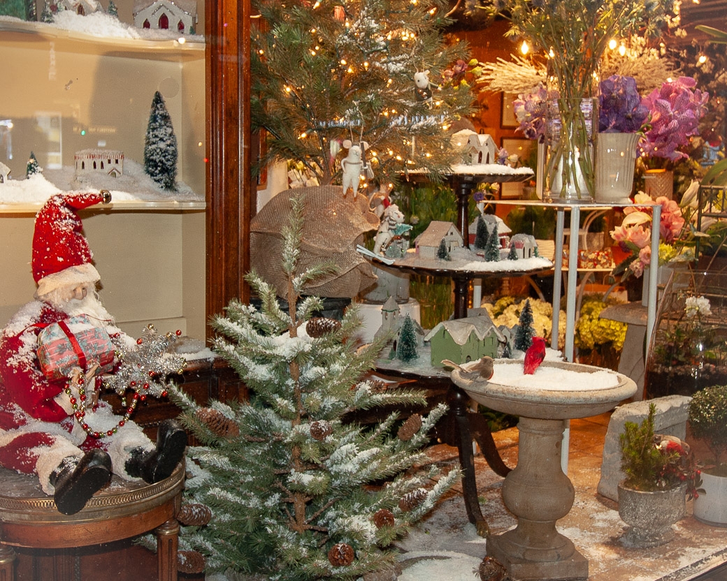 Christmas at the Florist Shop by Pamela Carter