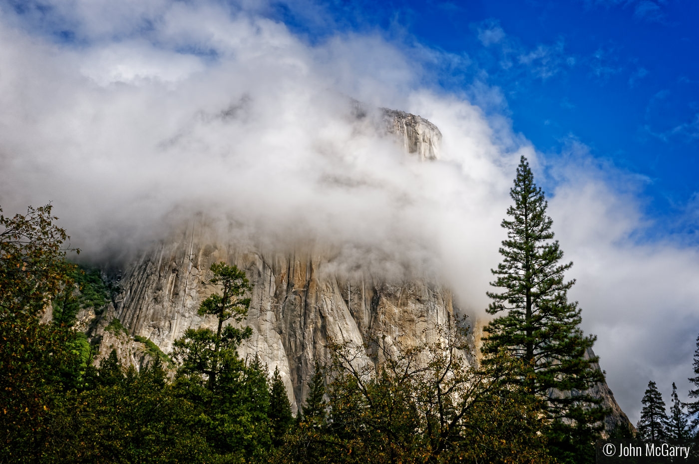 Clouds Around El Capitan by John McGarry