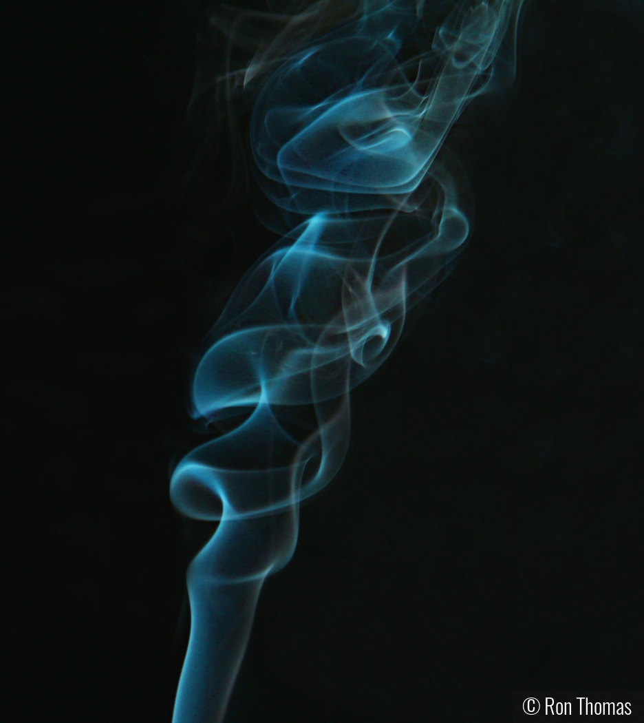 Column of smoke by Ron Thomas