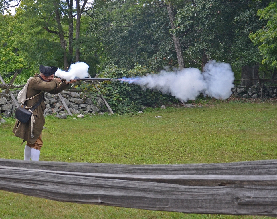 Concord Marksman Firing His Musket by Lou Norton