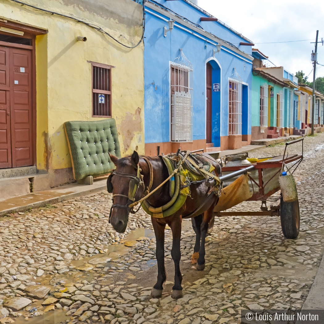 Cuban Street Scene by Louis Arthur Norton