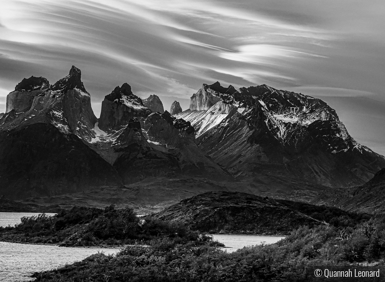 Cuernos del Paine in Chile by Quannah Leonard