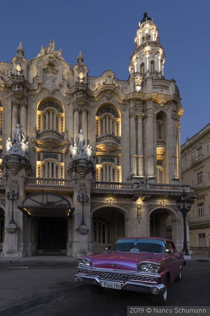 Dawn at th Havana Opera House by Nancy Schumann