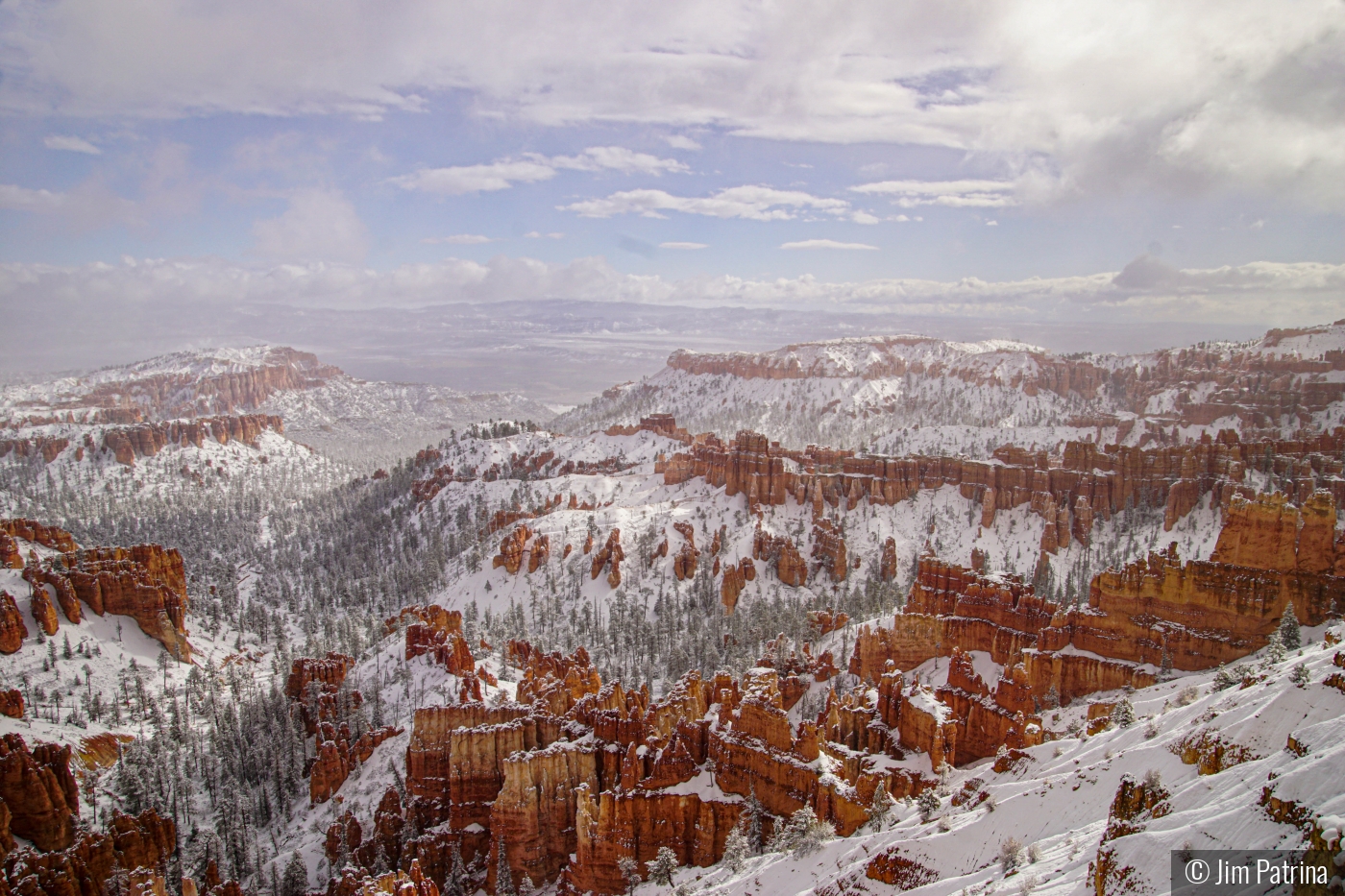 First snow of the year Bryce Canyon by Jim Patrina