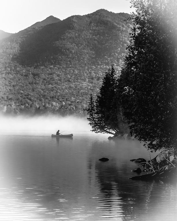 Fisherman in the Mist by John Straub