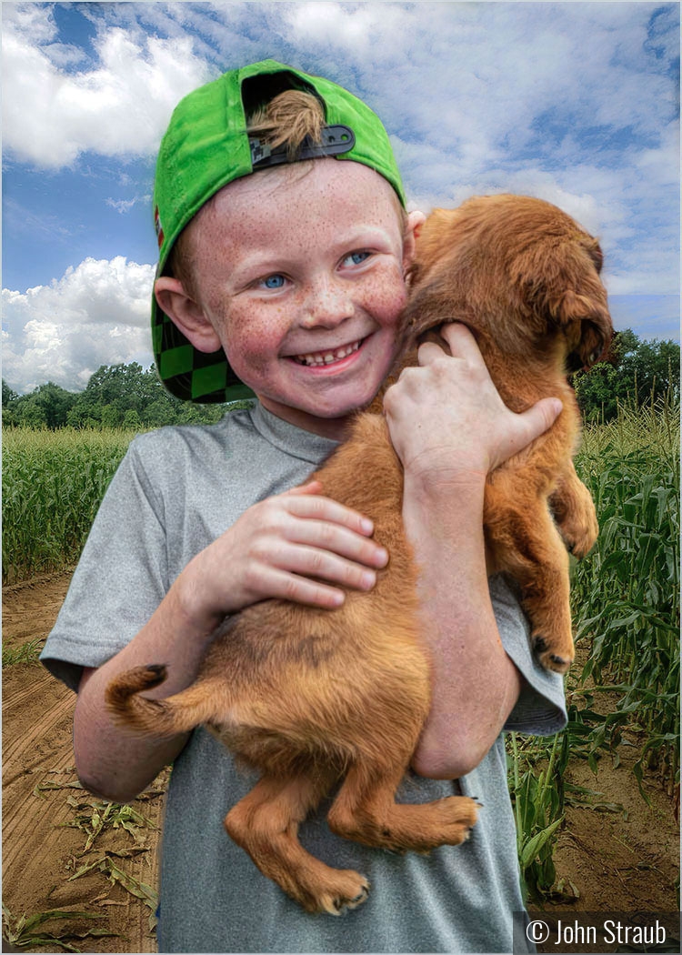 Freckles and Friend by John Straub