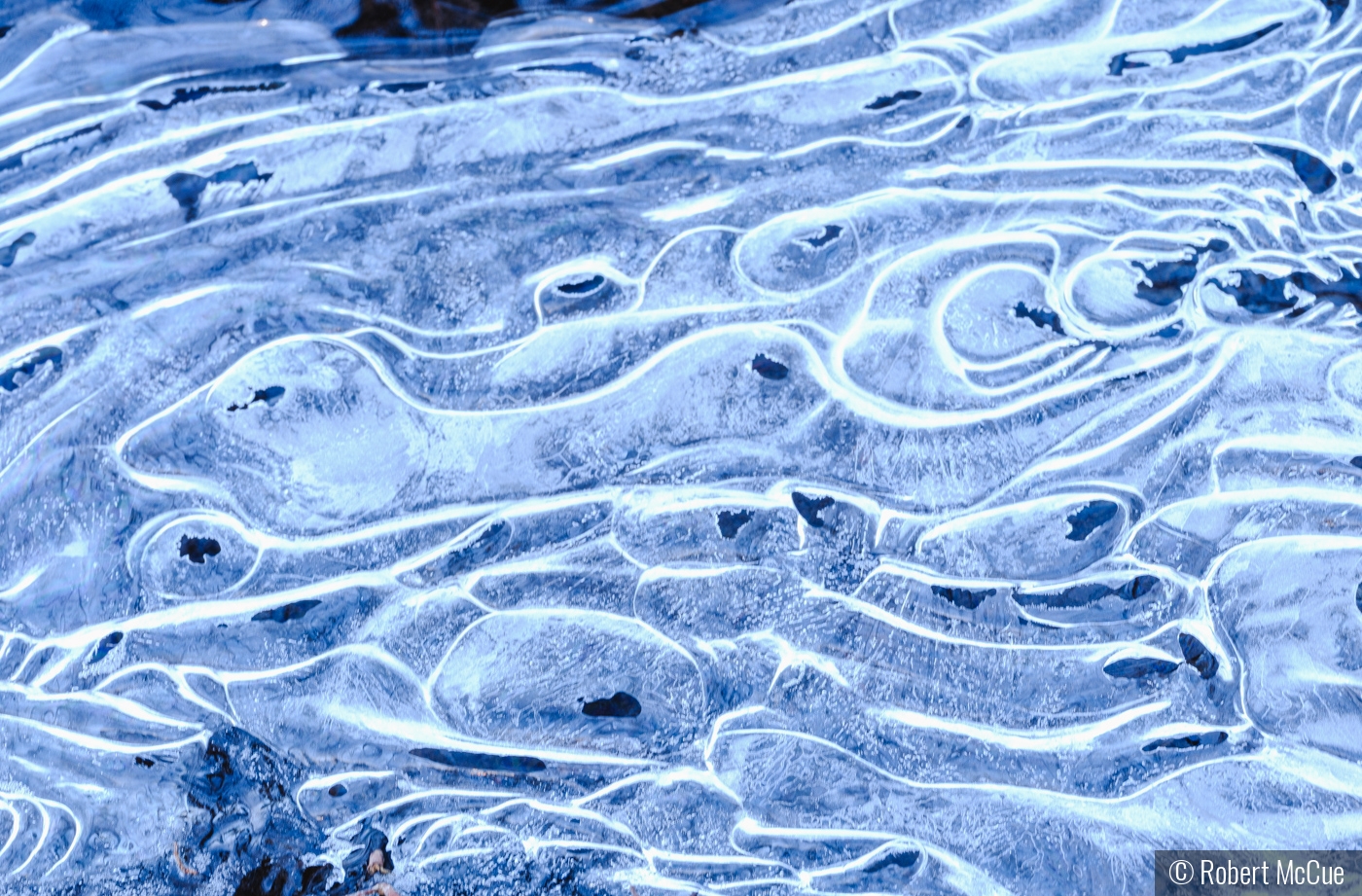 Frozen water by Robert McCue