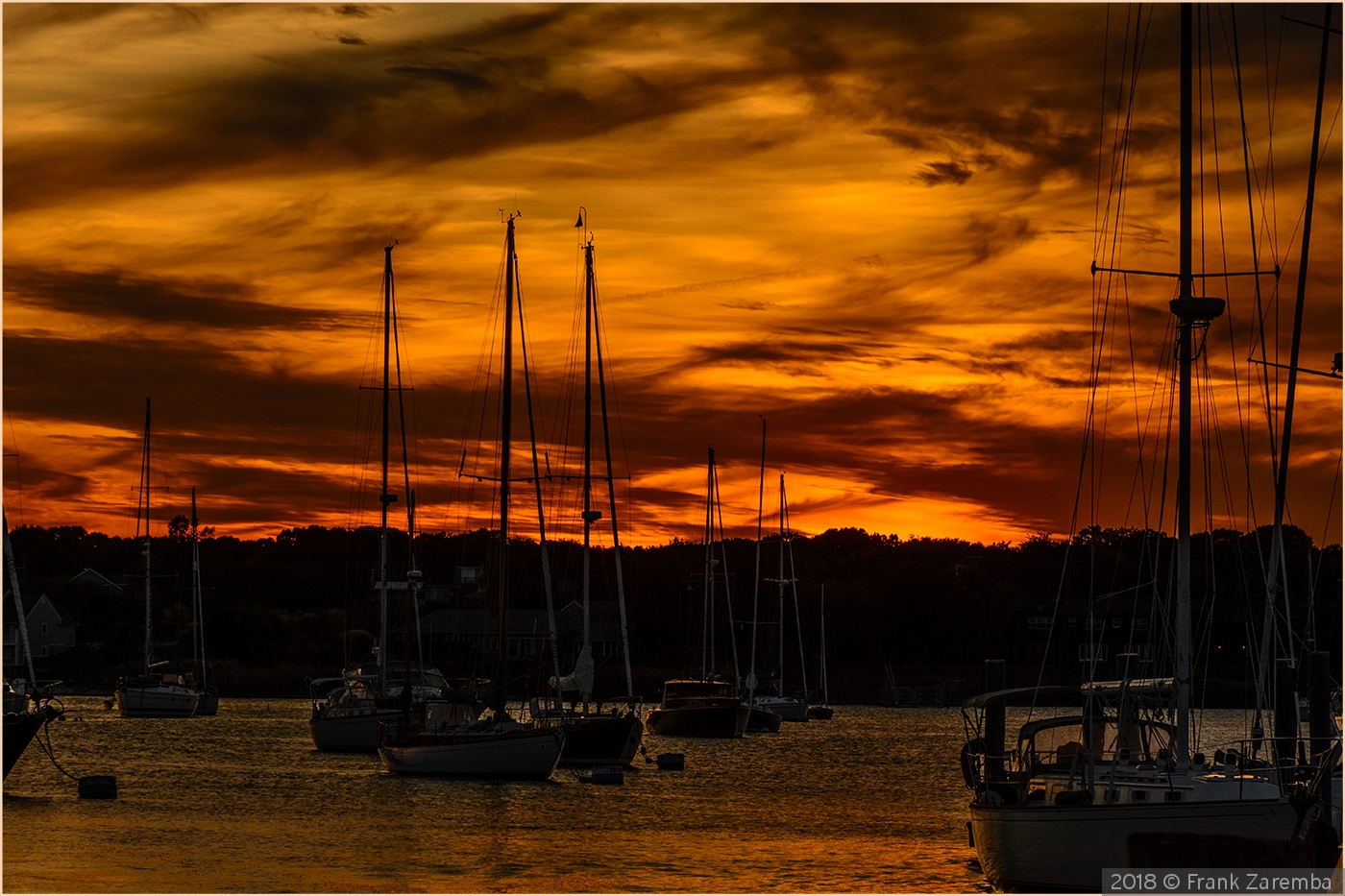 Harbor Sunset by Frank Zaremba