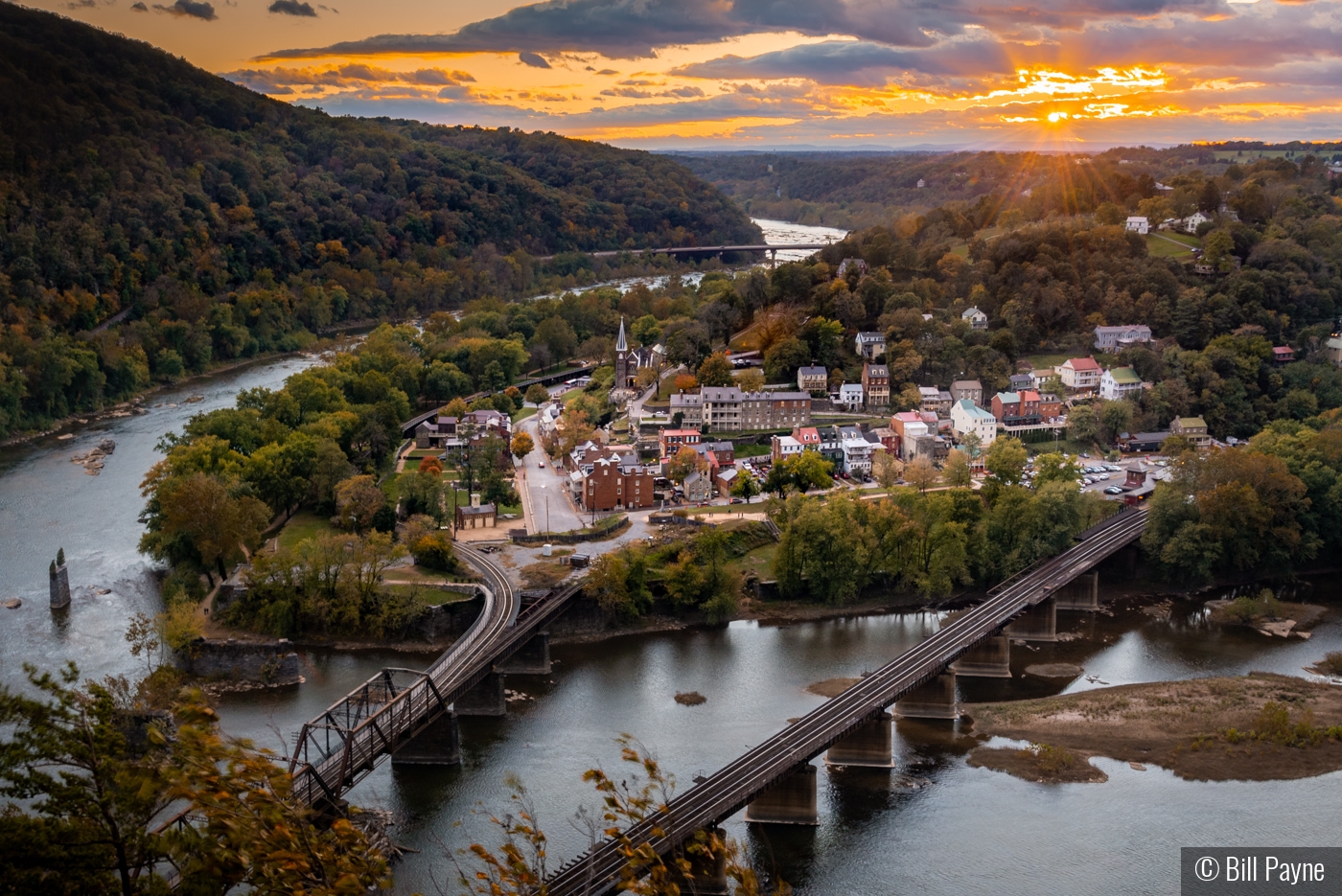 Harpers Ferry Sunset by Bill Payne