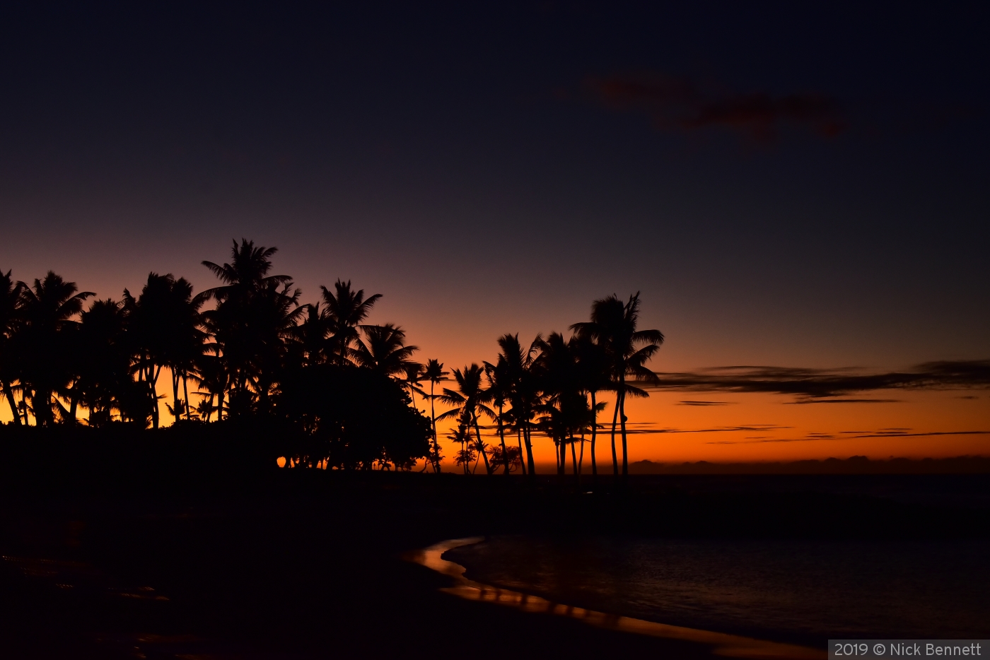 Hawaiian Shoreline by Nick Bennett