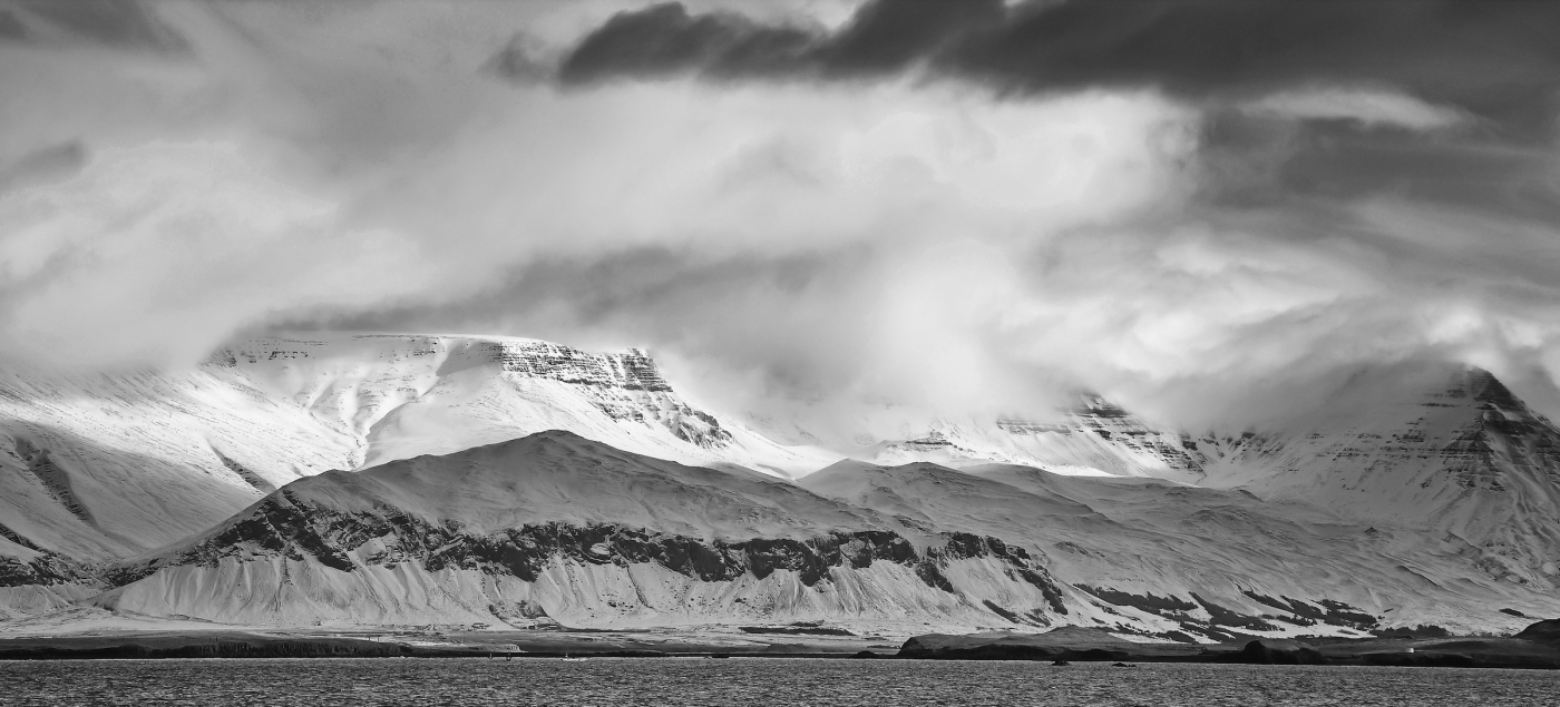 Iceland's Shore From The Sea by Louis Arthur Norton
