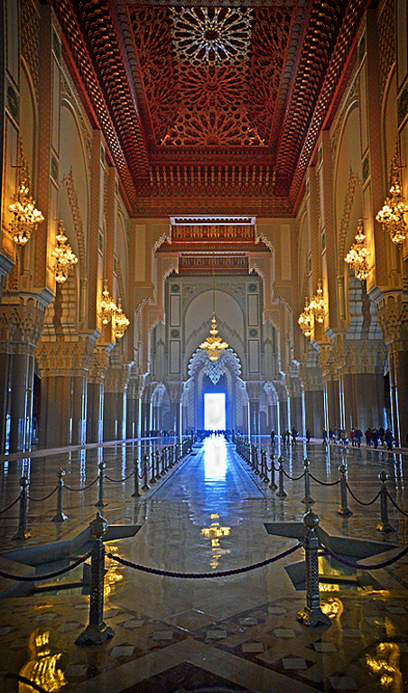 Interior Of The Grand Mosque by Lou Norton