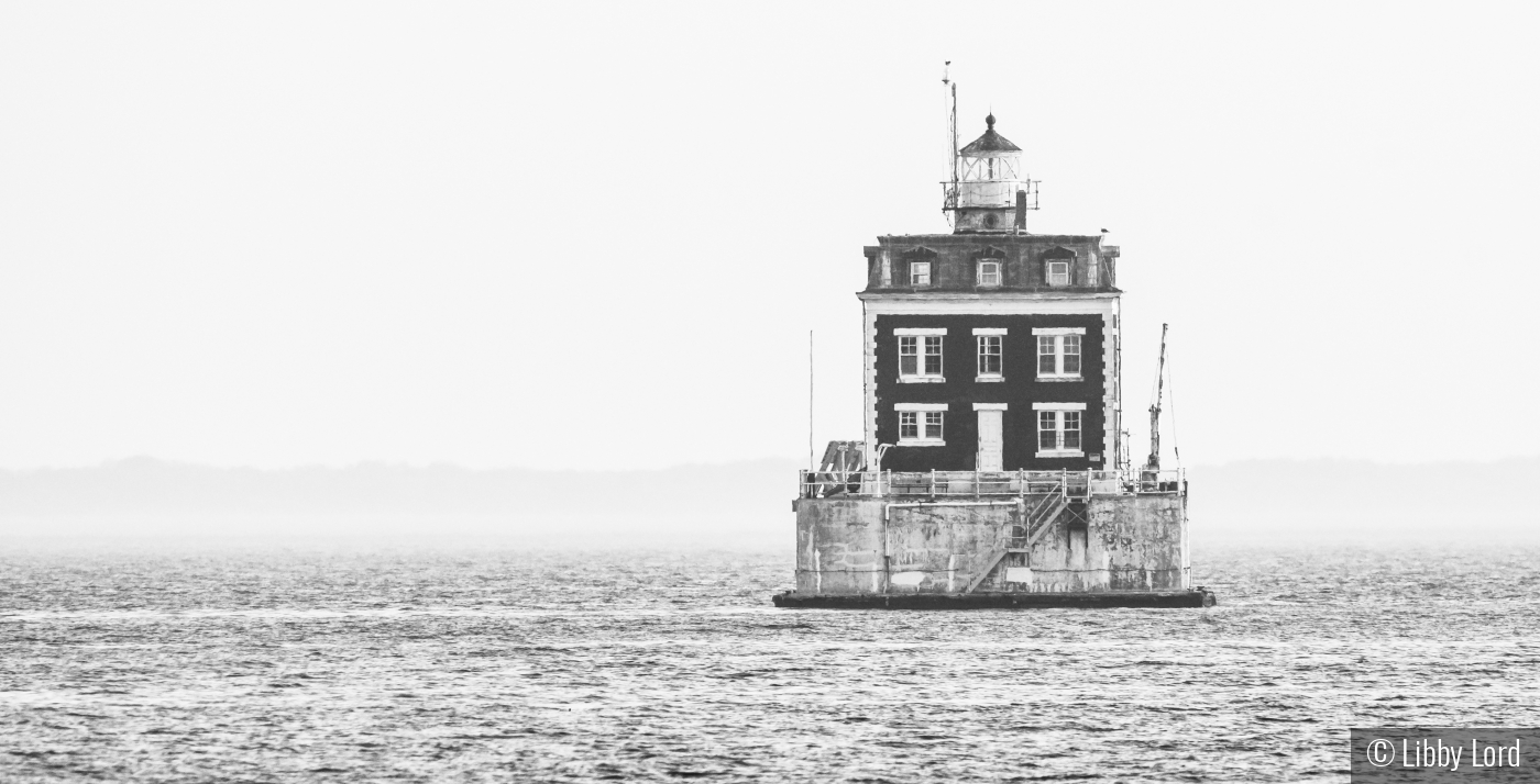 Ledge Light in the Fog by Libby Lord