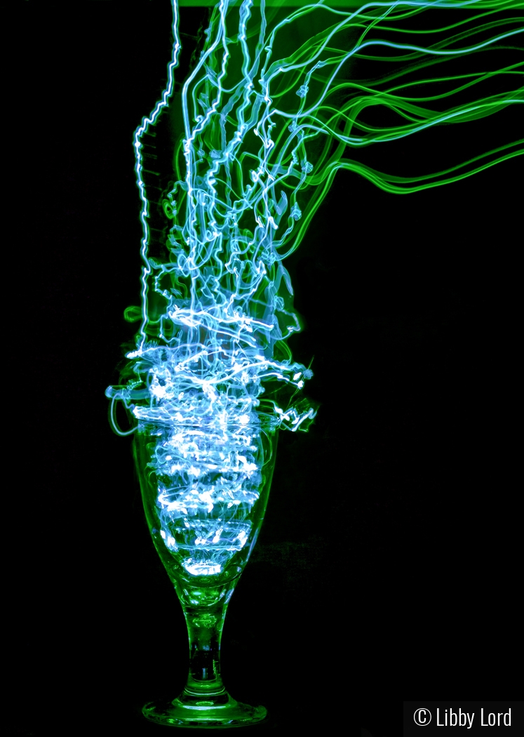Light Painting in a Glass by Libby Lord