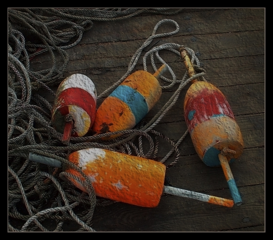 Lobster Bouys by Bruce Metzger