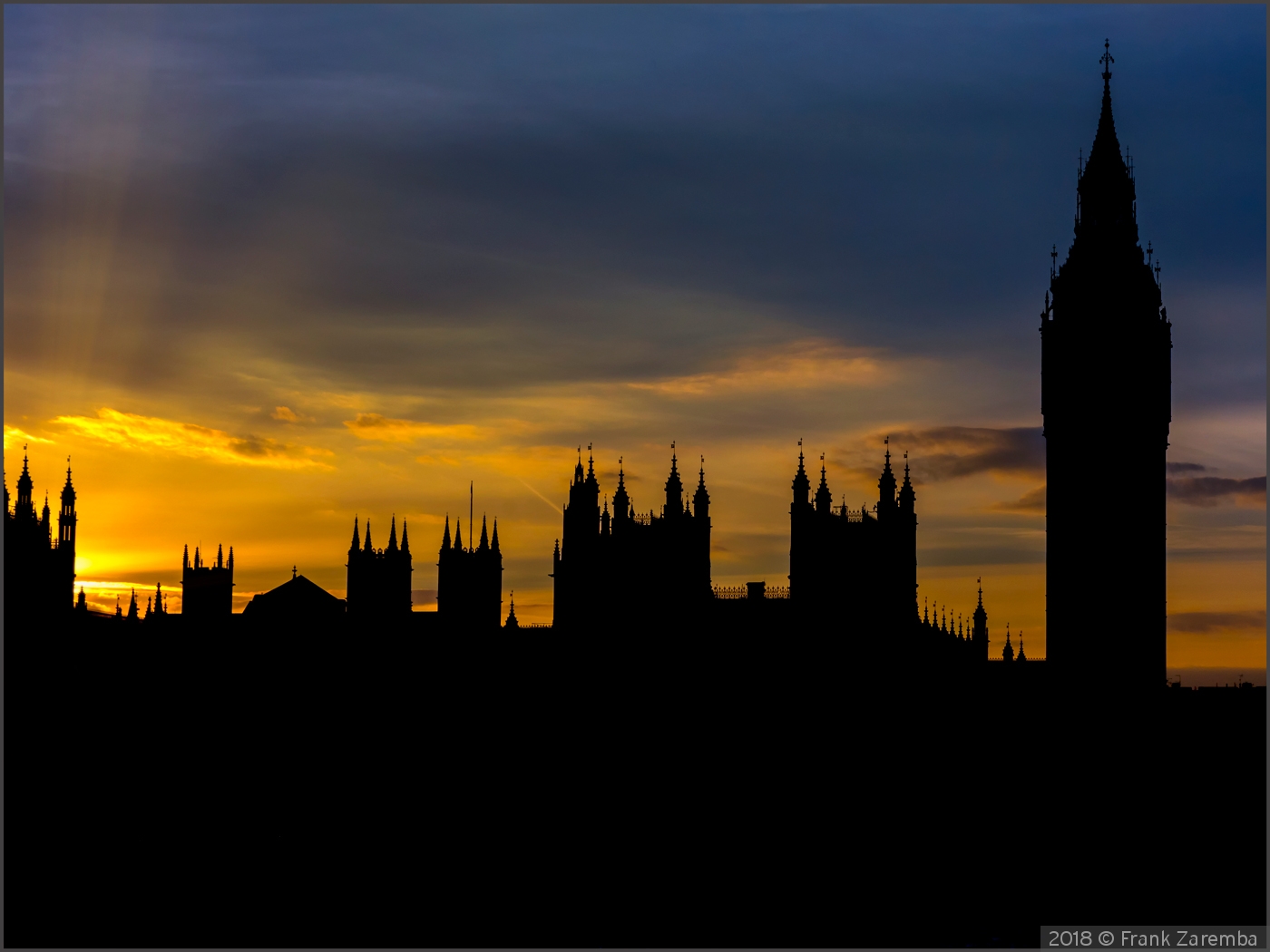 London Setting Sun by Frank Zaremba