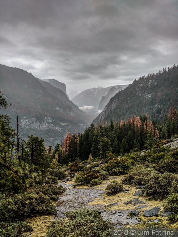 Looking into Yosemite Valley by Jim Patrina