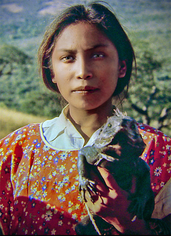 Mexican Woman & Iguana - Photo by Dolph Fusco