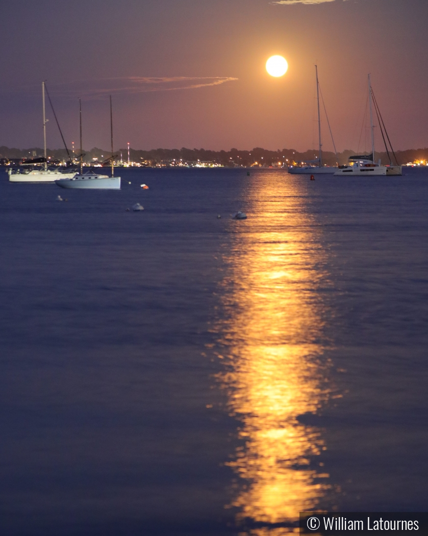 Moonrise Over Newport by William Latournes