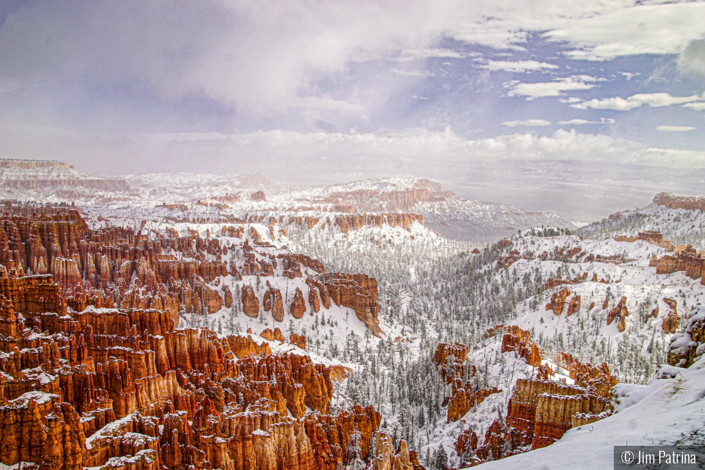 Morning Snow at Bryce Canyon by Jim Patrina