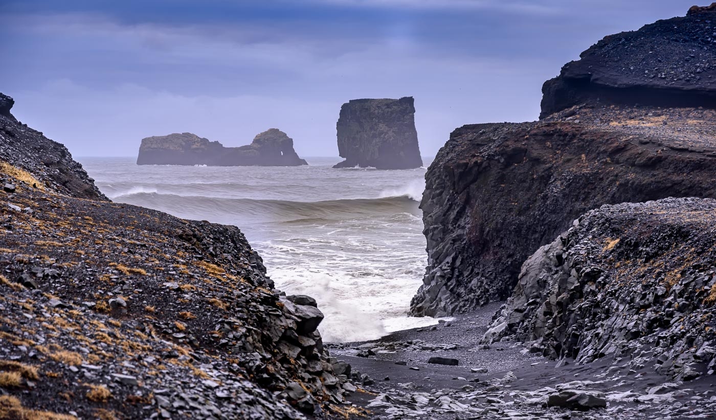 Morning view of sea stacks by Richard Provost