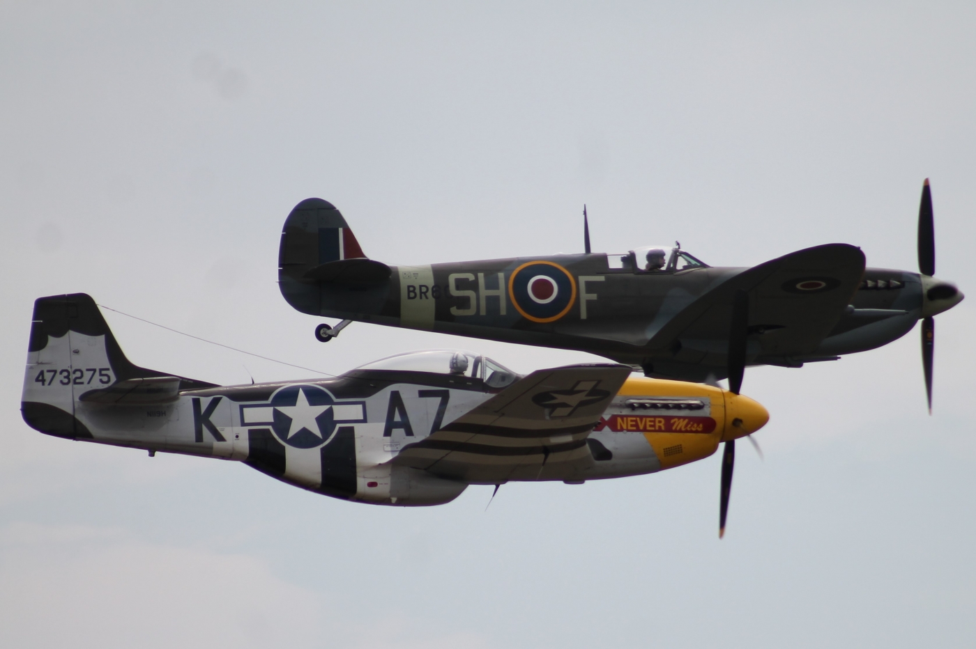 Mustang and Spitfire by James Haney