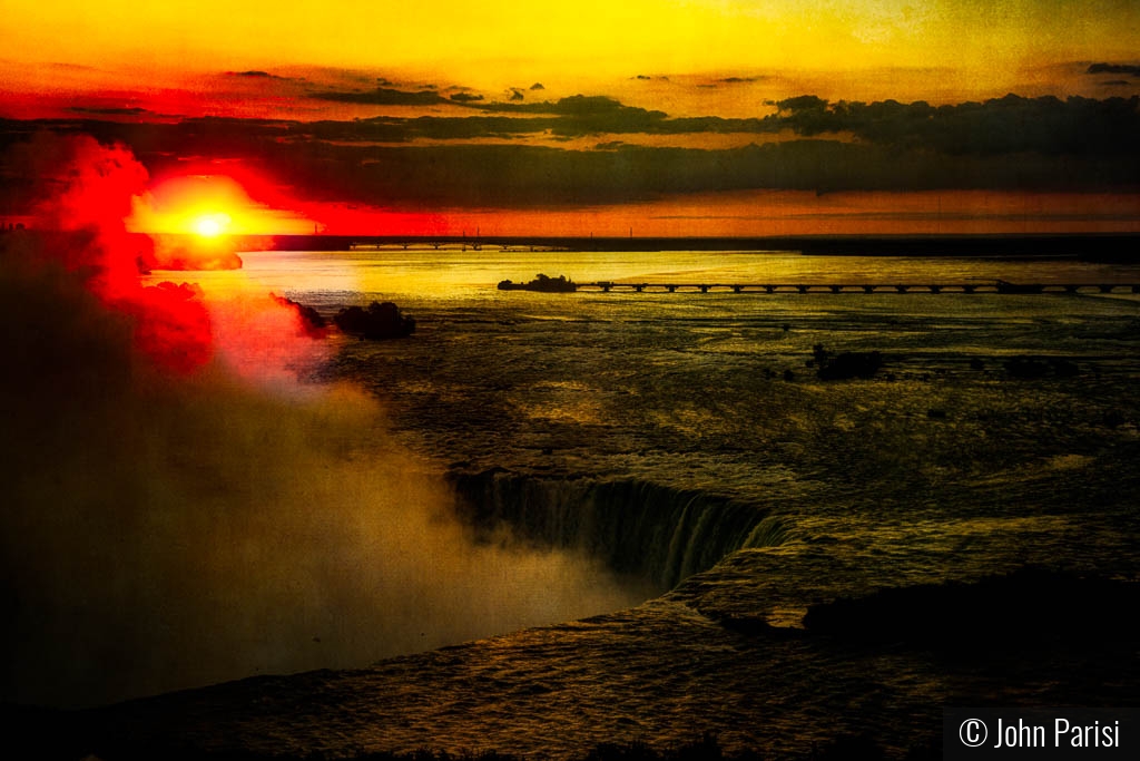 Niagara sunset by John Parisi