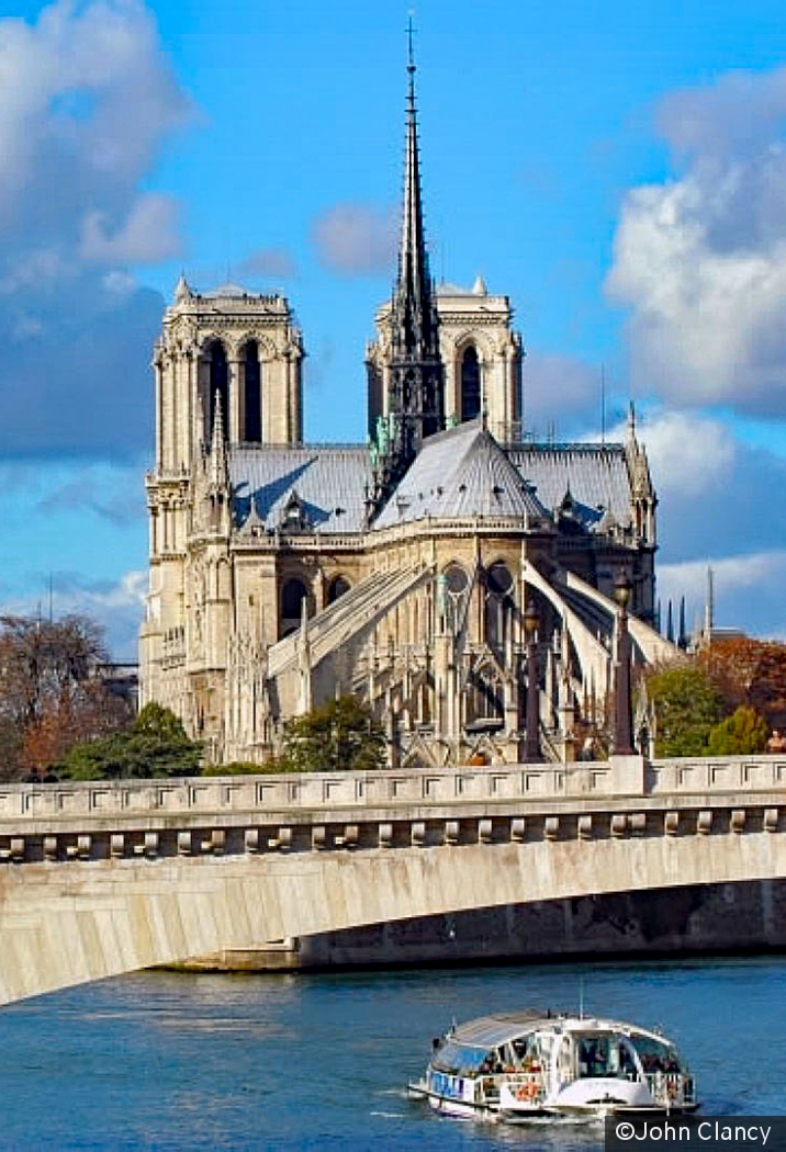 Notre Dame Cathedral, Paris by John Clancy