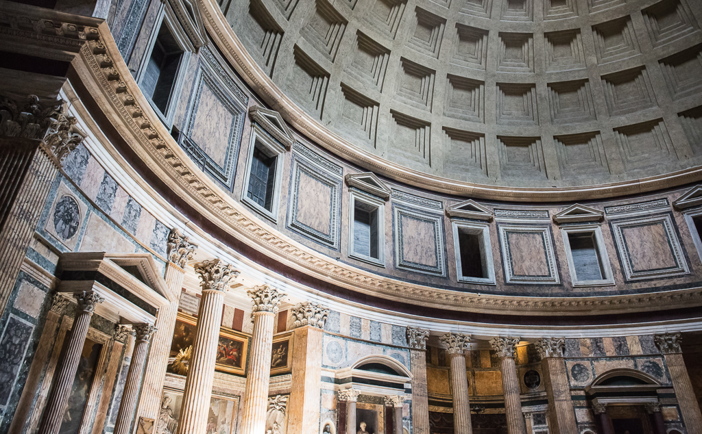 Pantheon in Rome Italy 120-124AD by Rene Durbois