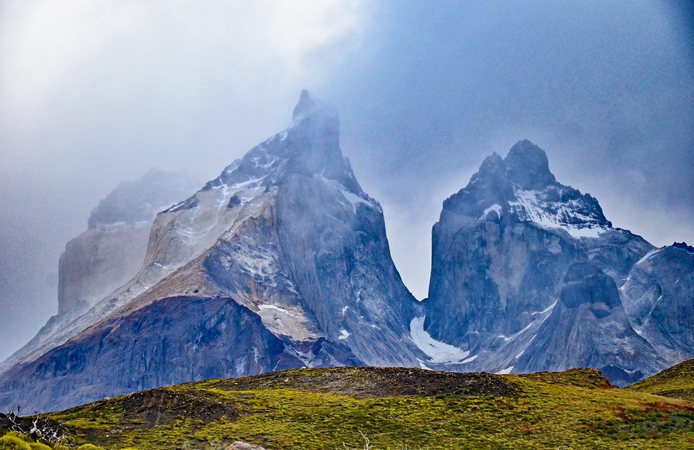Patagonian Peaks Cleaved By Glacia by Louis Arthur Norton