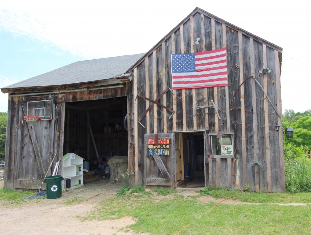 Patriotic Barn by Harold Grimes